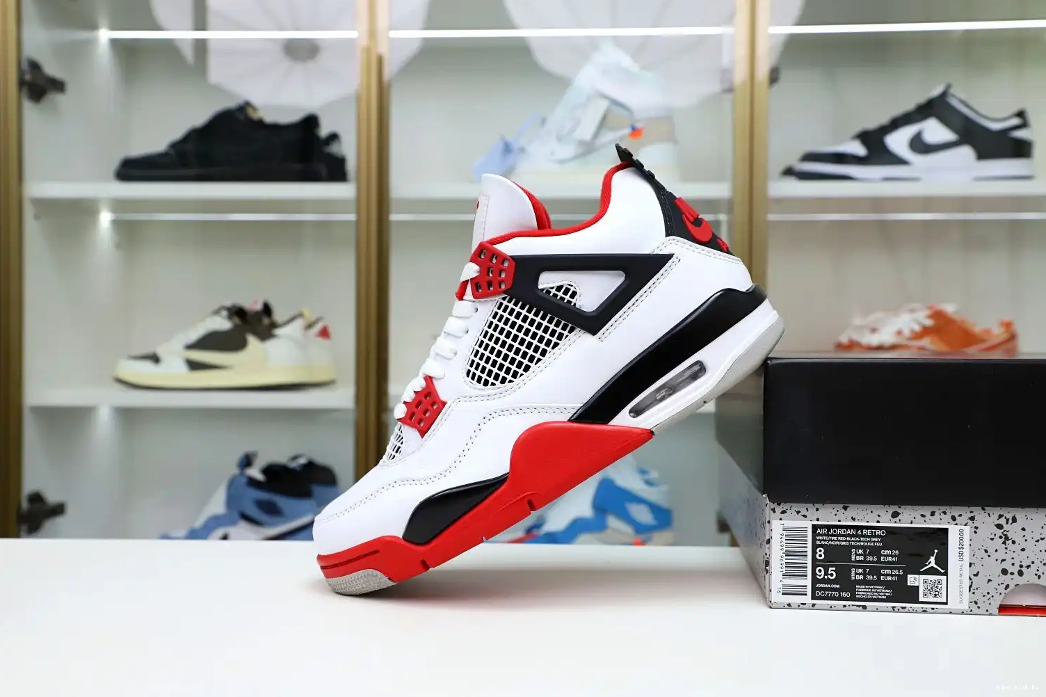 RETRO 4 RED' 'FIRE JORDAN 2012 Kimikick AIR 0728